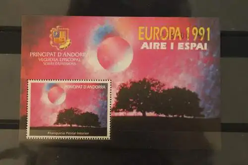 VIGNETTE, Andorra 1991; Europa 1991, gezähnt, nummeriert, MNH