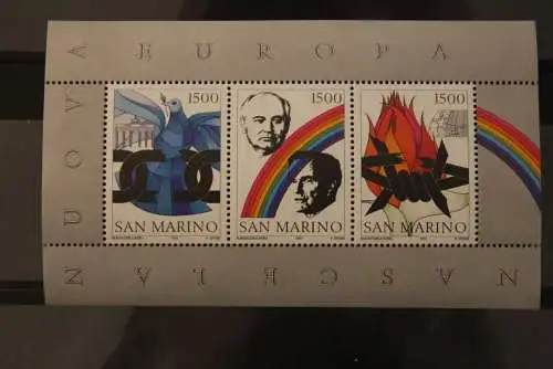 San Marino 1991, Geburt des neuen Europa, Block 14, MNH