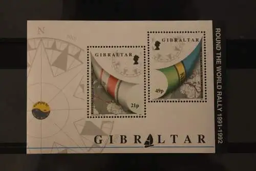 Gibraltar 1992, Segeln, Regatta Round the World Ralley, Block 16, MNH