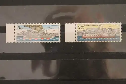 Tschechoslowakei 1982;Donau-Schifffahrt;Europäische Kommission, Schiffe,MiNr 2679-89, MNH