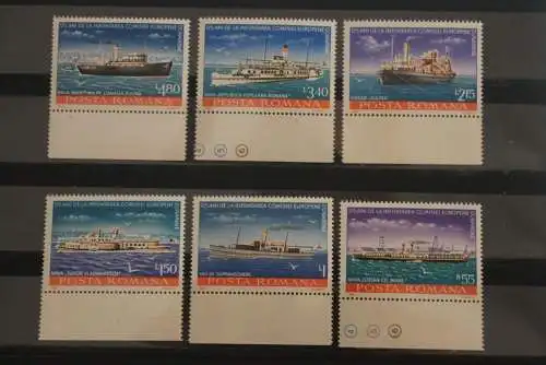 Rumänien 1981;Donau-Schifffahrt;Europäische Kommission, Schiffe,MiNr 3769-74,MNH