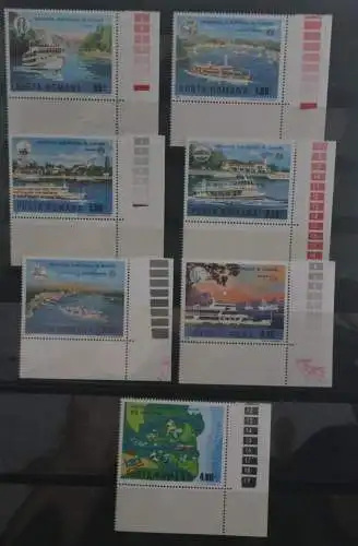 Rumänien 1977;Donau-Schifffahrt;Europäische Kommission, Schiffe,MiNr 3484-90,MNH