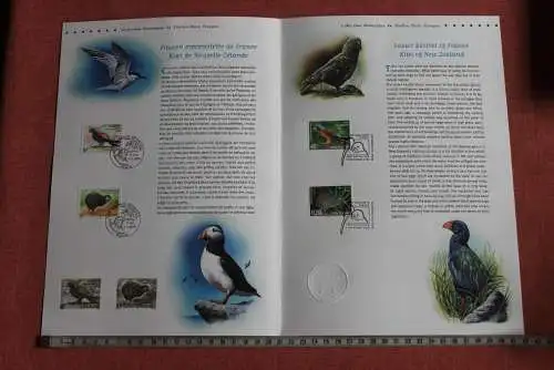 France-New Zealand Joint issue; Gemeinschaftsausgabe 2000: Vögel; Amtliches Ersttagsblatt