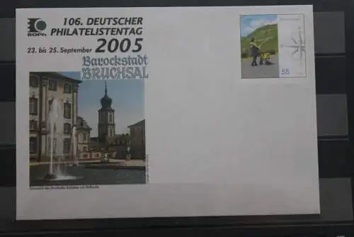 Sonderumschlag 2005; USo 106. Deutscher Philatelistentag Bruchsal 2005