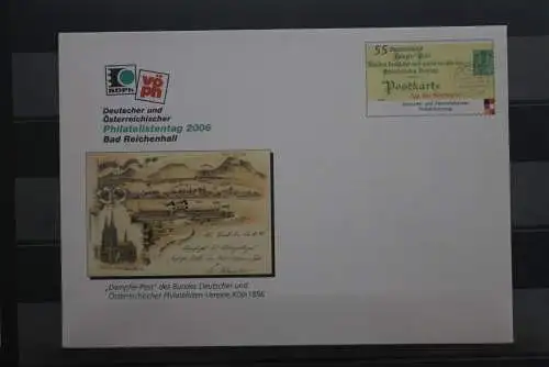 Messeumschlag 2006; USo 122: Deutscher und Österreichischer Philatelistentag / Tag der Briefmarke