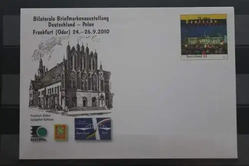 Sonderumschlag 2010; USo 213: Bilaterale Briefmarkenausstellung Deutschland-Polen