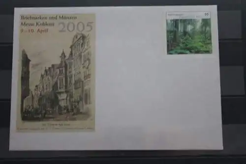 Sonderumschlag 2005; USo 91: Briefmarken und Münzen Messe Koblenz 2005