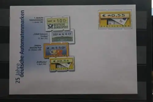 Gedenkumschlag 2006; USo 110: 25 Jahre Deutsche Automatenmarken / ATM