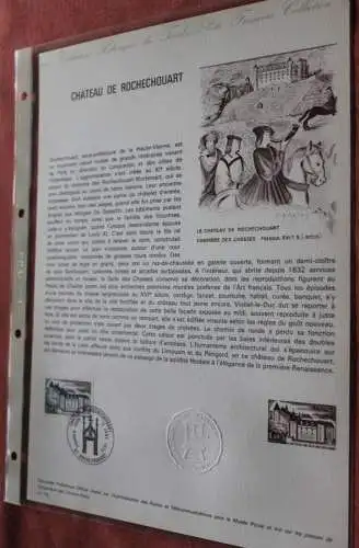 Frankreich 1975; Chateau de Rochechouart, Offizielles Ersttagsblatt, Nr  01-75