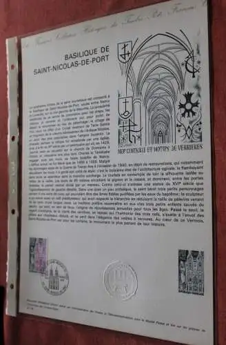 Frankreich 1974; Kirche, Basilique de Saint-Nicolas-de-Port, Offizielles Ersttagsblatt, Nr  27-74