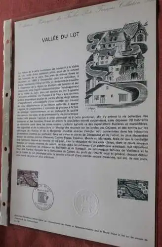 Frankreich 1974; Vallee du Lot, Offizielles Ersttagsblatt, Nr  21-74