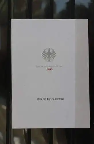 Ministerkarte zum Ausgabeanlaß: "50 Jahre Elysee-Vertrag"; 2013; MiNr. 2977