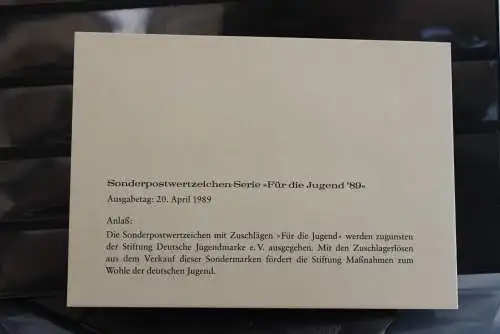 Deutschland 1989, Ministerkarte: Für die Jugend; Motiv: Zirkus; Cirque, Circus; MiNr. 1411-14