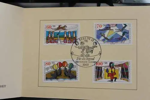 Berlin 1989, Ministerkarte: Für die Jugend; Motiv: Zirkus; Cirque, Circus; MiNr. 838-41