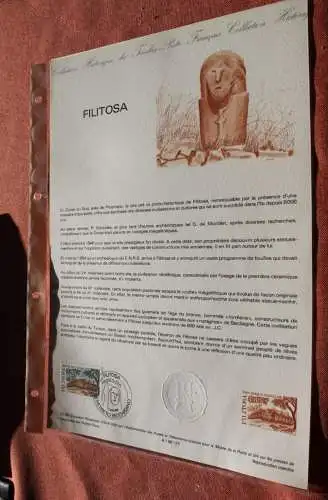 Frankreich 1986; Filitosa , Offizielles Ersttagsblatt, Nr  27-86