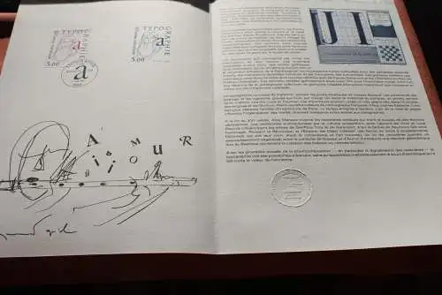 Frankreich 1986; La Typographie - Raimond Gid, Offizielles Ersttagsblatt, Nr  09-86