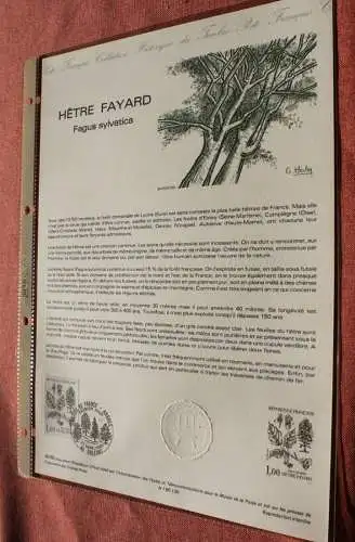 Frankreich 1985; Hetre Fayard, Offizielles Ersttagsblatt, Nr  30-85