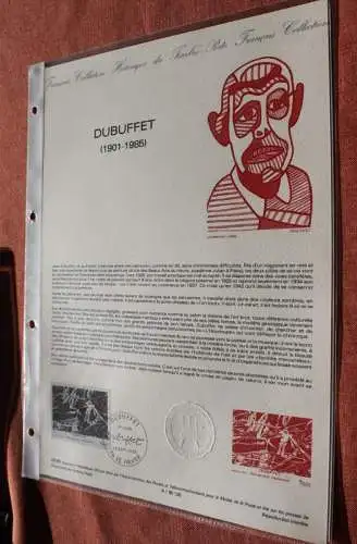 Frankreich 1985; Dubuffet, Offizielles Ersttagsblatt, Nr  29-85