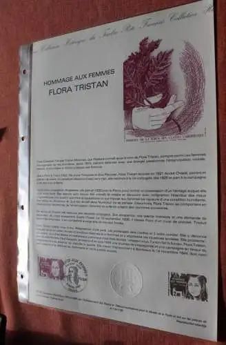 Frankreich 1984; Flora Tristan; Offizielles Ersttagsblatt, Nr 06-84