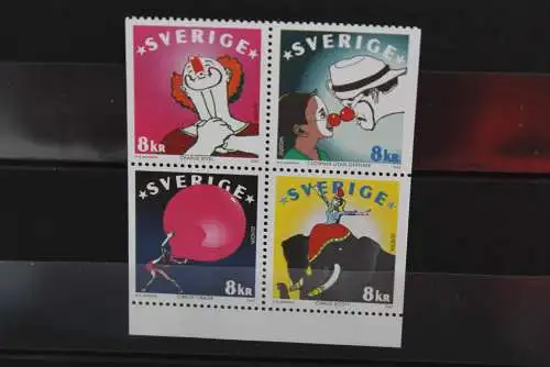 Schweden, EUROPA 2002, Zirkus, Cirque, Circus, MiNr  2295-98, MNH