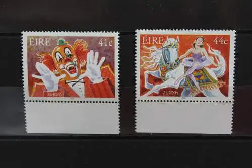 Irland, EUROPA 2002, Zirkus, Cirque, Circus, MiNr 1432-33, MNH