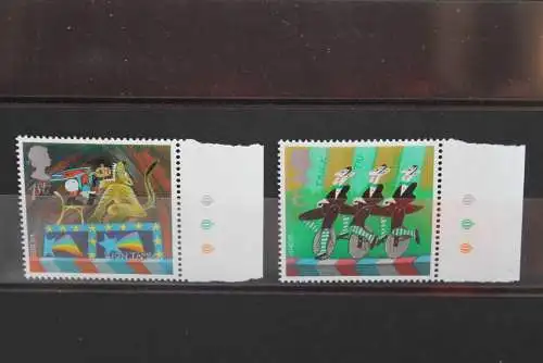 Großbritannien, EUROPA 2002, Zirkus, Cirque, Circus, MiNr 2004-05, MNH