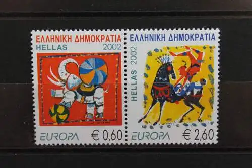 Griechenland, EUROPA 2002, Zirkus, Cirque, Circus, MiNr 2110A-11A, MNH