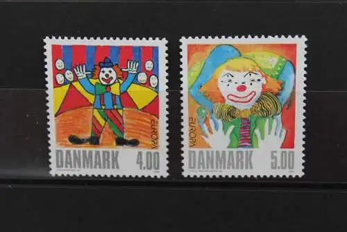 Dänemark, EUROPA 2002, Zirkus, Cirque, Circus, MiNr 1310-11, MNH