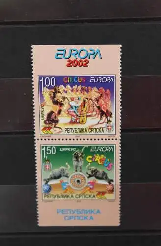 Bosnien und Herzegowina (Serbische Republik), EUROPA 2002, Zirkus, Cirque, MiNr 241 D-42 D, MNH