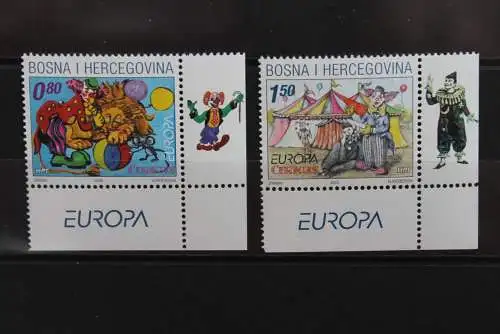 Bosnien und Herzegowina (Kroatische Post Mostar), EUROPA 2002, Zirkus, Cirque, MiNr 88-89, MNH