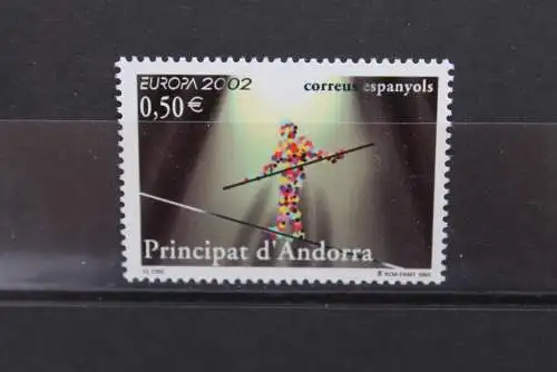 Andorra, span., EUROPA 2002, Zirkus, Cirque, MiNr 290, MNH