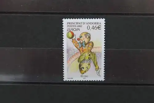 Andorra, franz., EUROPA 2002, Zirkus, Cirque, MiNr 590, MNH