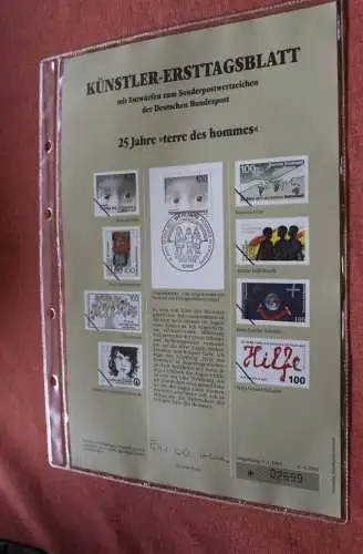 Deutschland, Künstler-Ersttagsblatt 1992: terre des hommes, MiNr 1585