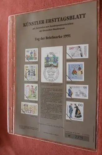 Deutschland, Künstler-Ersttagsblatt 1991: Tag der Briefmarke 1991; MiNr 1570