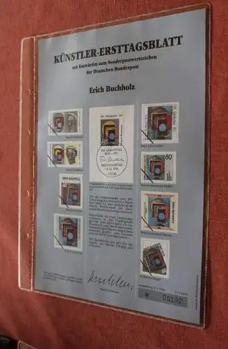 Deutschland, Künstler-Ersttagsblatt 1991: Erich Buchholz; MiNr 1493