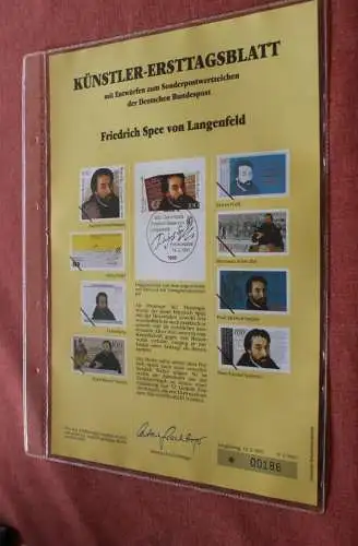 Deutschland, Künstler-Ersttagsblatt 1991: Friedrich Spee von Langenfeld; MiNr 1503