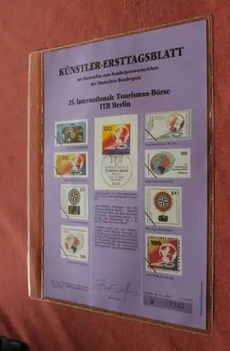 Deutschland, Künstler-Ersttagsblatt 1991: Intern. Tourismus-Börse ITB Berlin; MiNr 1495