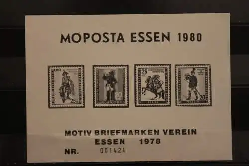 VIGNETTE; MOPOSTA ESSEN 1980, nummeriert