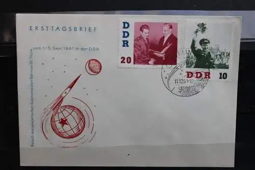 DDR 1961, Kosmonauten, MiNr. 863-68, FDC; Raumfahrt