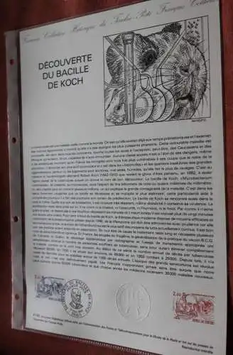 Frankreich 1982; Decouverte du Bacille de Koch, Offizielles ETB, Document Philatelique Officiel 41-82