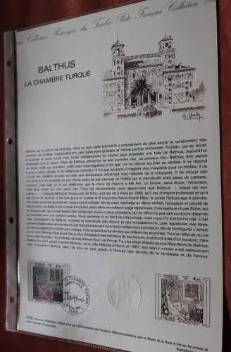 Frankreich 1982; Balthus; La Chambre Turque, Offizielles ETB, Document Philatelique Officiel 40-82