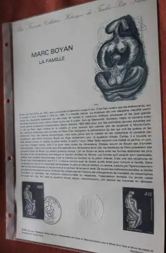 Frankreich 1982; Marc Boyan; La Famille, Offizielles ETB, Document Philatelique Officiel 33-82