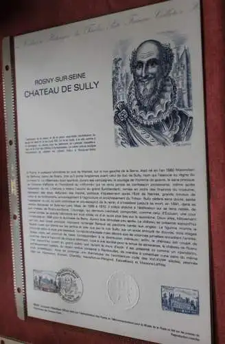 Frankreich 1981; Rosny-Sur-Seine; Chateau de Sully, Offizielles ETB, Document Philatelique Officiel  08-81