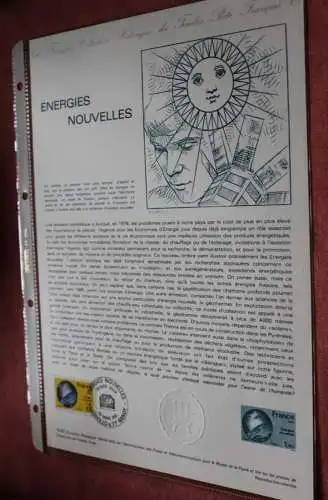 Frankreich 1981; Energies Nouvelles, Offizielles ETB, Document Philatelique Officiel  10-81