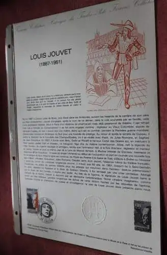 Frankreich 1981; Louis Jouvet, Offizielles ETB, Document Philatelique Officiel  25-81