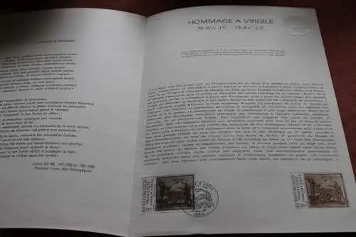 Frankreich 1981; Hommage a Virgile, Offizielles ETB, Document Philatelique Officiel  45-81