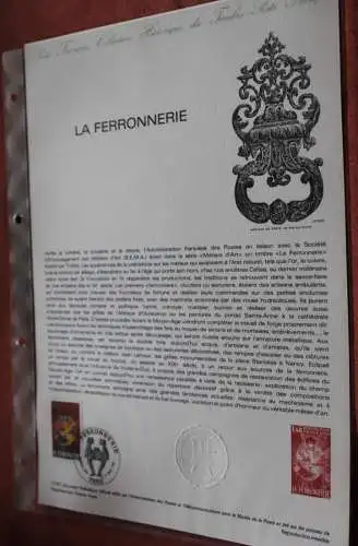 Frankreich 1982; La Ferronnerie, Offizielles ETB, Document Philatelique Officiel  13-82