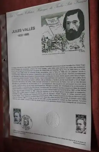 Frankreich 1982; Jules Valles, Offizielles ETB, Document Philatelique Officiel  23-82