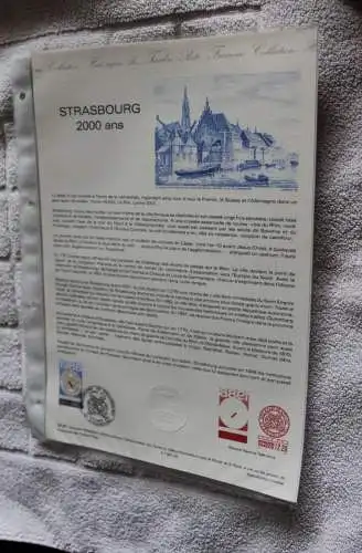 Frankreich 1988; 2000 Jahre Strassburg, Offizielles Ersttagsblatt, Document Philatelique  Officel, Nr 36-88