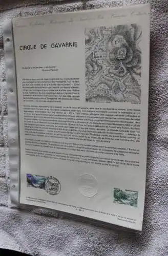 Frankreich 1988; Talkessel von Gavarnie, Offizielles Ersttagsblatt, Document Philatelique  Officel, Nr 31-88